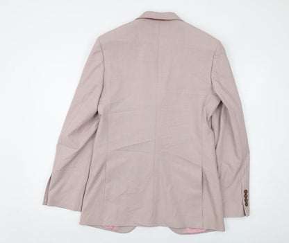 Mens UK Size 36 Marks and Spencer Regular Pink Suit Jacket