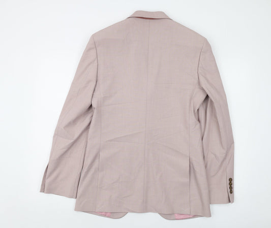 Mens UK Size 36 Marks and Spencer Regular Pink Suit Jacket