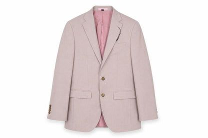 Marks & Spencer Mens Pink Polyester Jacket Suit Size 36 Regular