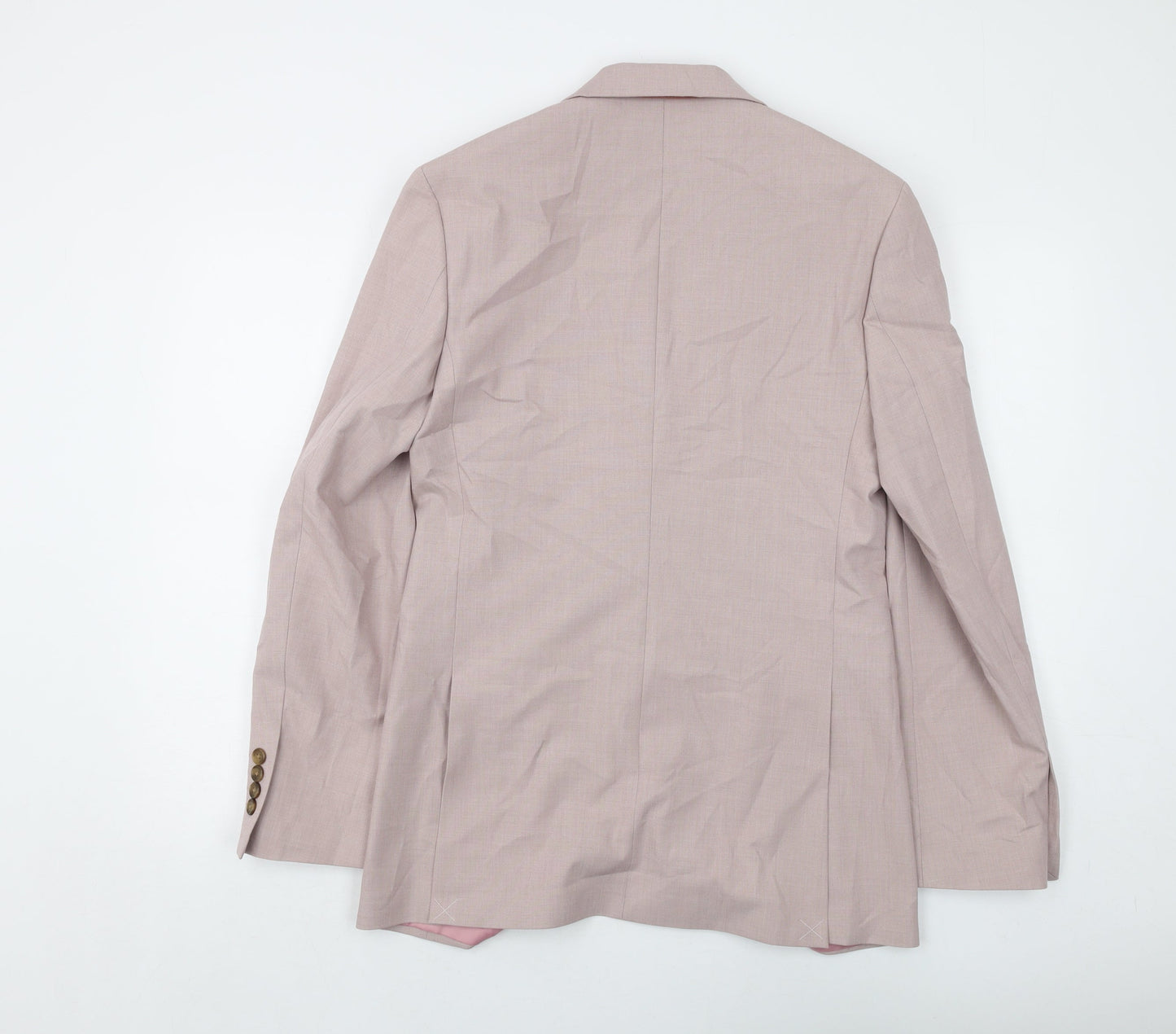 Mens UK Size 36 Marks and Spencer Regular Pink Suit Jacket
