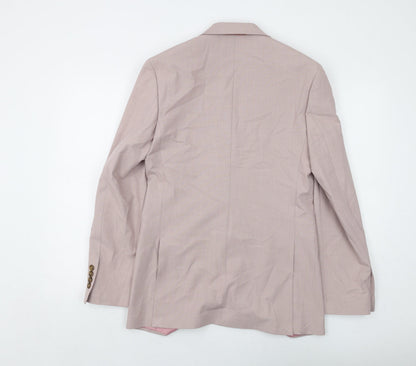 Mens UK Size 36 Marks and Spencer Regular Pink Suit Jacket