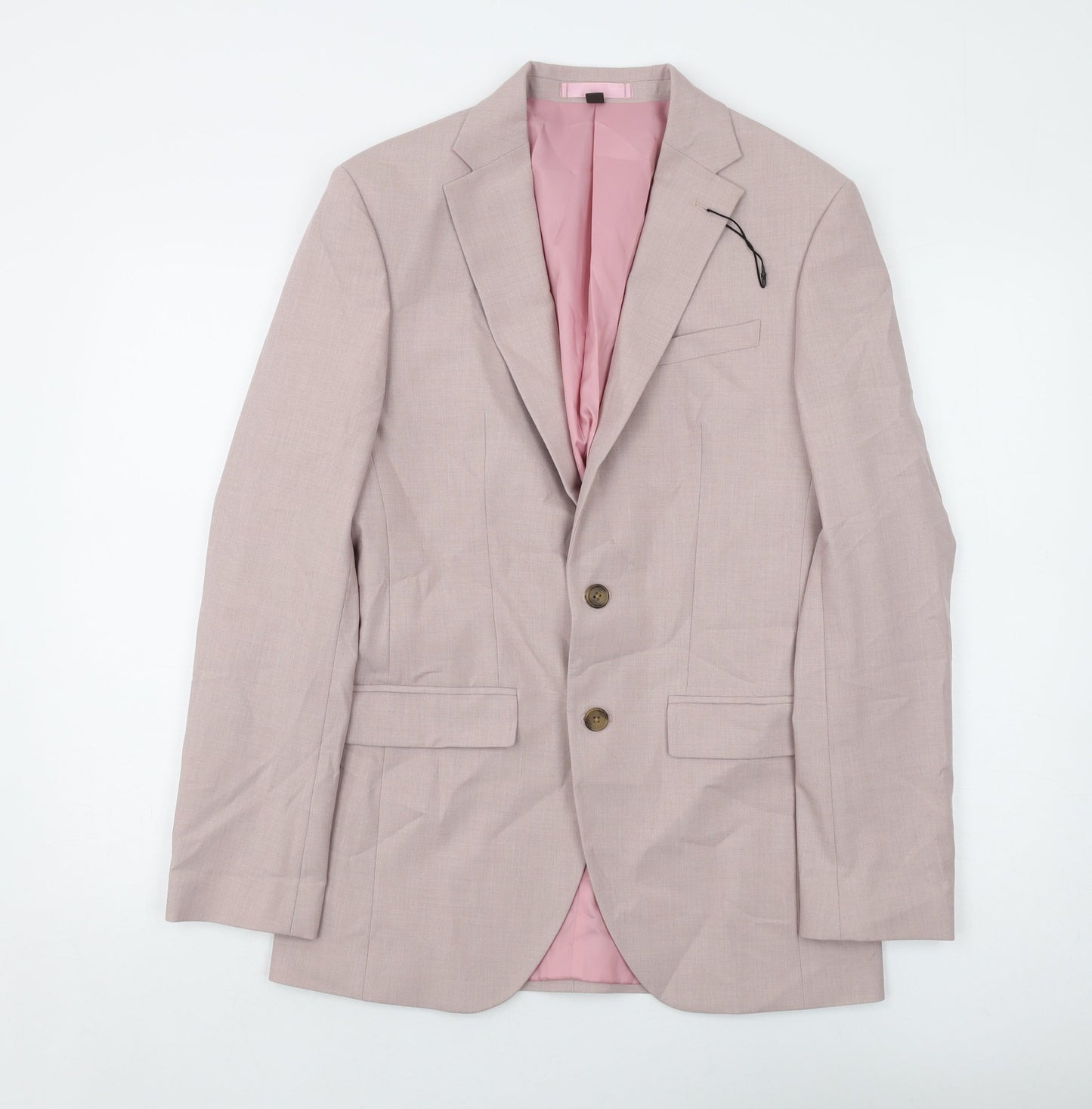 Mens UK Size 36 Marks and Spencer Regular Pink Suit Jacket