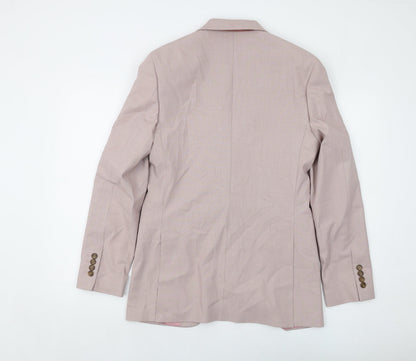 Mens UK Size 36 Marks and Spencer Regular Pink Suit Jacket