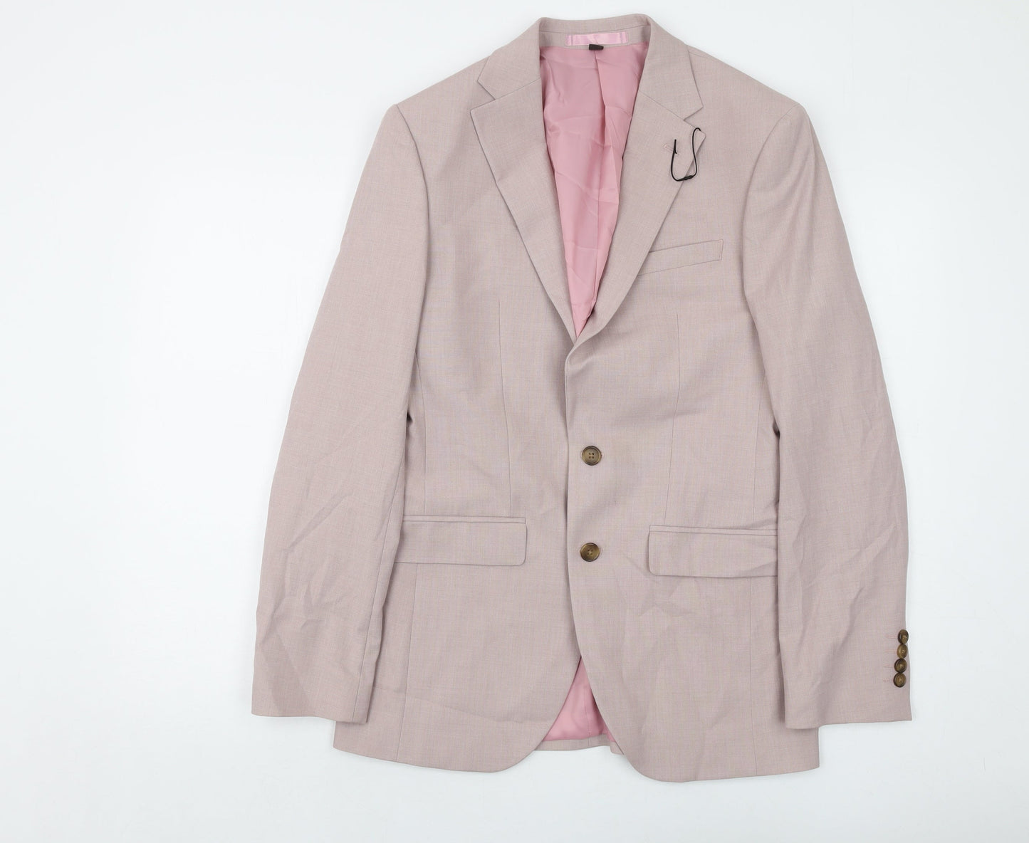 Mens UK Size 36 Marks and Spencer Regular Pink Suit Jacket
