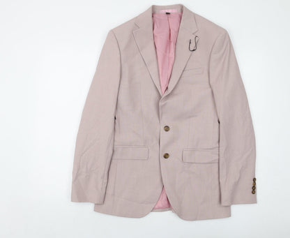 Mens UK Size 36 Marks and Spencer Regular Pink Suit Jacket