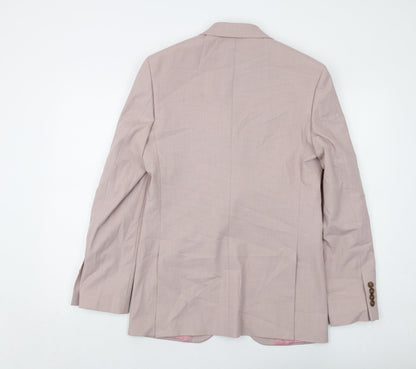 Mens UK Size 36 Marks and Spencer Regular Pink Suit Jacket
