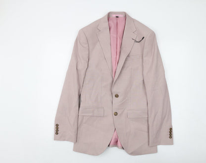 Mens UK Size 36 Marks and Spencer Regular Pink Suit Jacket