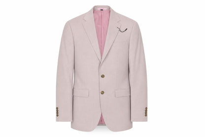 Marks & Spencer Mens Pink Polyester Jacket Suit Jacket Size 36 Regular