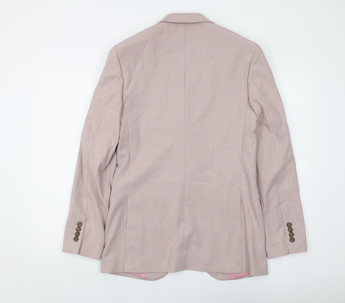 Mens UK Size 36 Marks and Spencer Regular Pink Suit Jacket