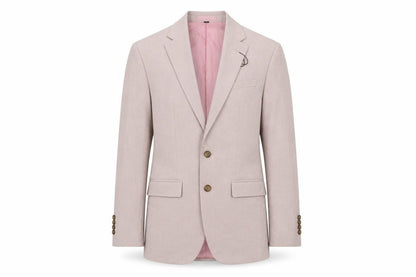 Marks & Spencer Mens Pink Polyester Jacket Suit Jacket Size 34 Regular