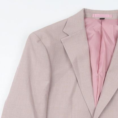 Mens UK Size 34 Marks and Spencer Regular Pink Suit Jacket