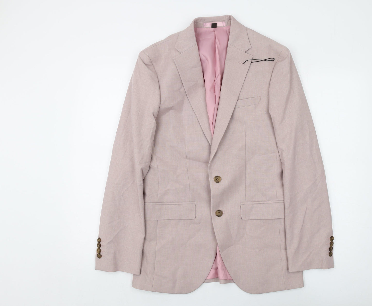 Mens UK Size 36 Marks and Spencer Regular Pink Suit Jacket