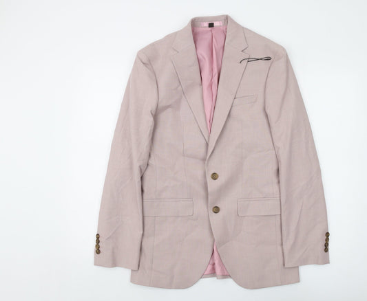 Mens UK Size 36 Marks and Spencer Regular Pink Suit Jacket