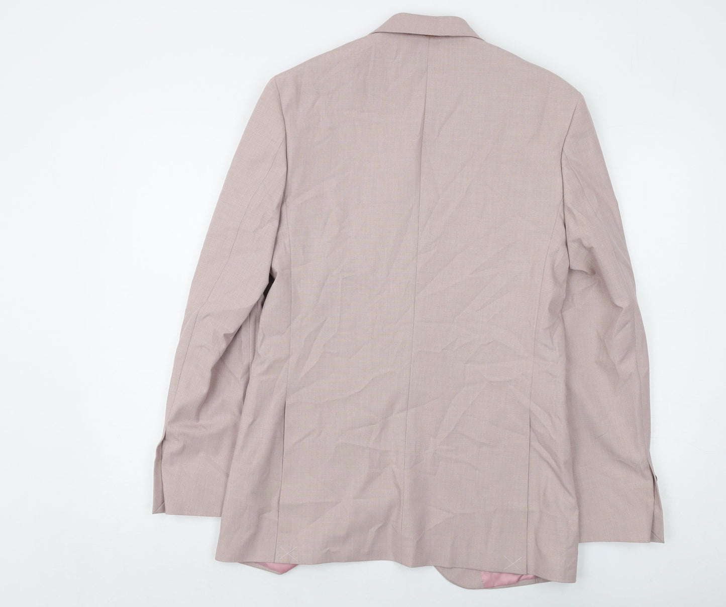 Mens UK Size 36 Marks and Spencer Regular Pink Suit Jacket
