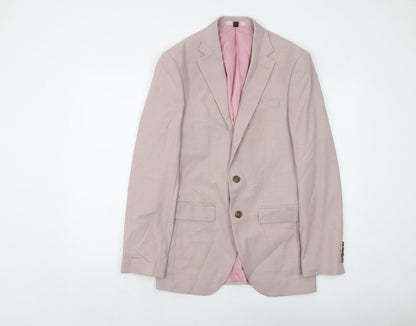 Mens UK Size 36 Marks and Spencer Regular Pink Suit Jacket
