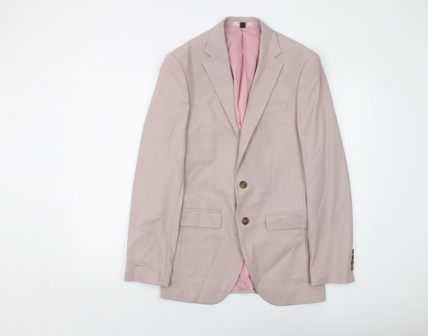 Mens UK Size 36 Marks and Spencer Regular Pink Suit Jacket