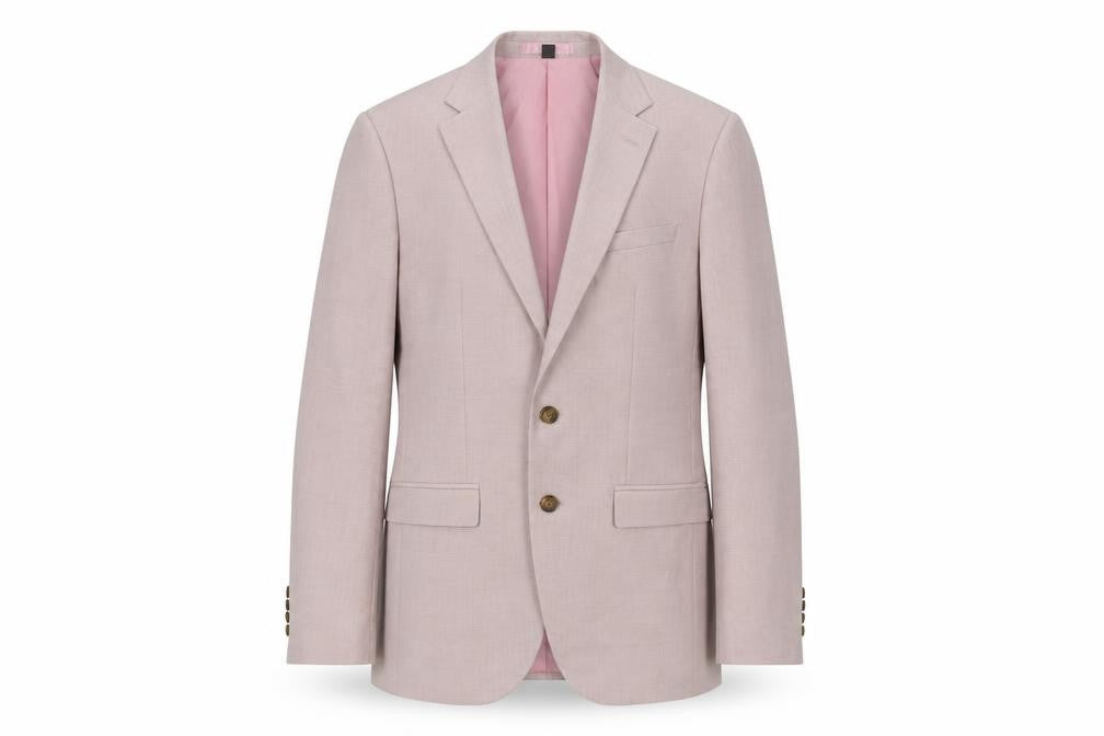 Mens UK Size 36 Marks and Spencer Regular Pink Suit Jacket