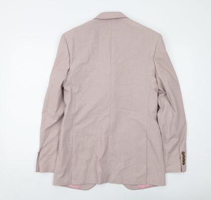 Mens UK Size 36 Marks and Spencer Regular Pink Suit Jacket