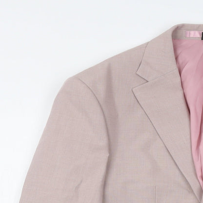 Mens UK Size 36 Marks and Spencer Regular Pink Suit Jacket