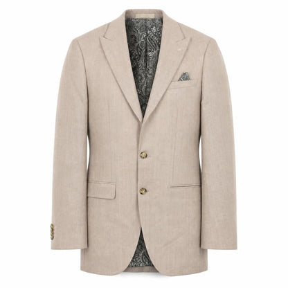 Marks & Spencer Mens Beige Polyester Jacket Suit Jacket Size 36 Regular