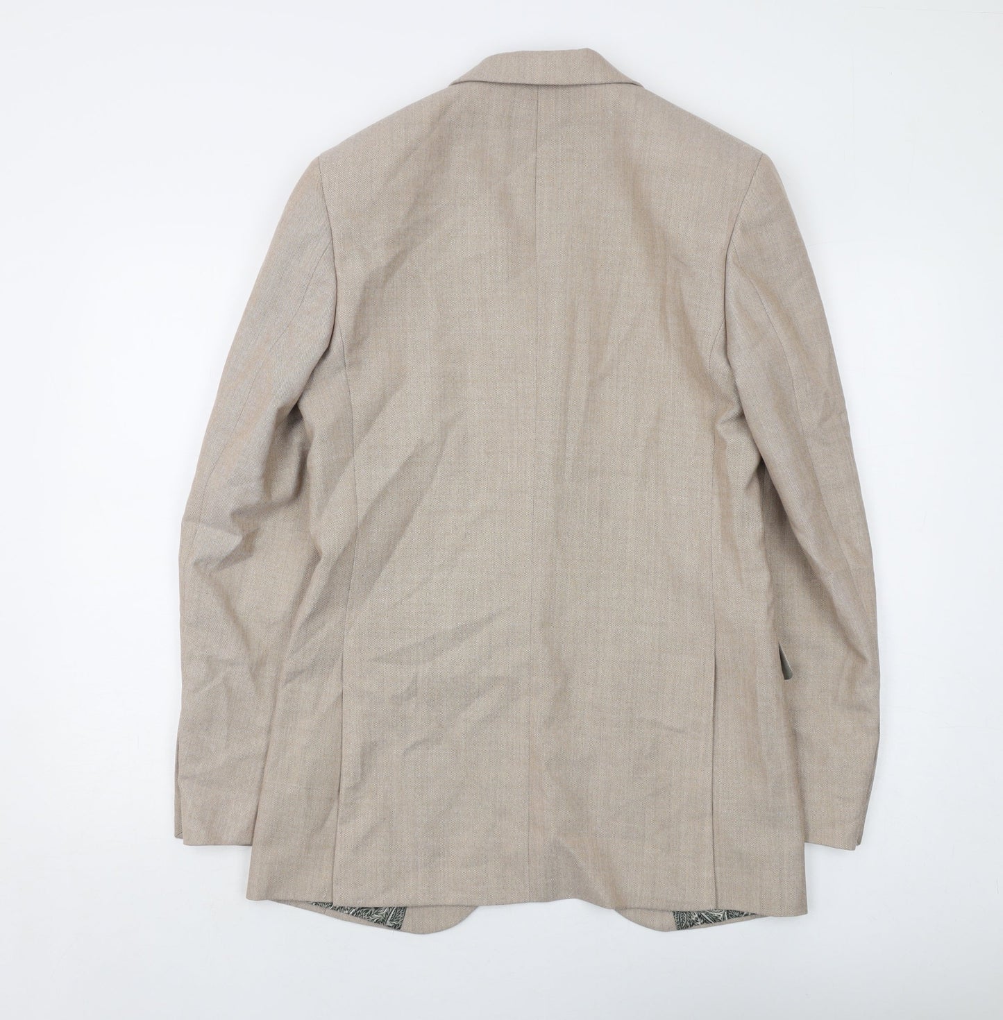 Mens UK Size 36 Marks and Spencer Regular Beige Suit Jacket