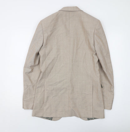 Mens UK Size 36 Marks and Spencer Regular Beige Suit Jacket