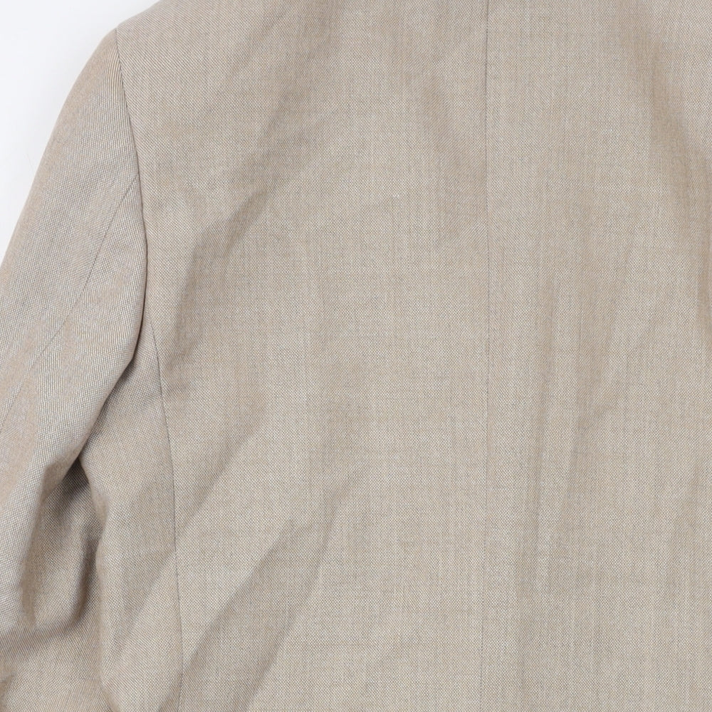 Mens UK Size 36 Marks and Spencer Regular Beige Suit Jacket