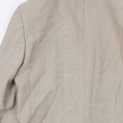 Mens UK Size 36 Marks and Spencer Regular Beige Suit Jacket