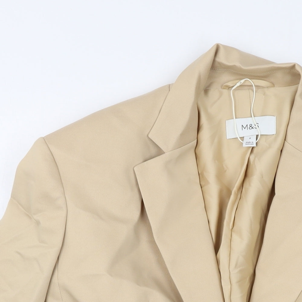 Womens UK Size 8 Marks and Spencer Beige Jacket