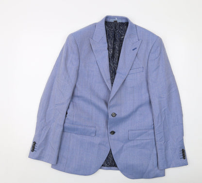Mens UK Size 38 Marks and Spencer Regular Blue Suit Jacket