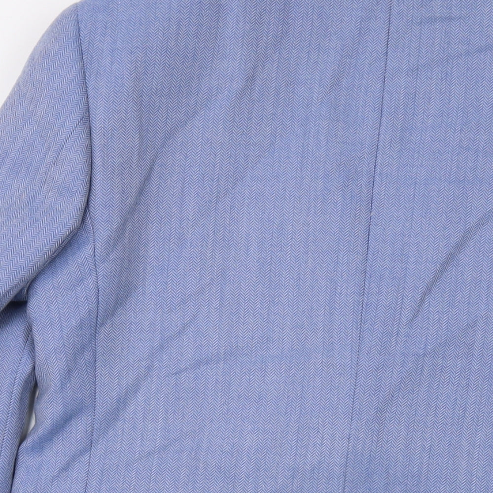 Mens UK Size 38 Marks and Spencer Regular Blue Suit Jacket