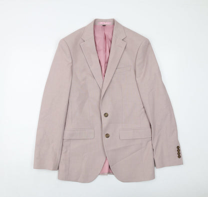 Mens UK Size 36 Marks and Spencer Regular Pink Suit Jacket