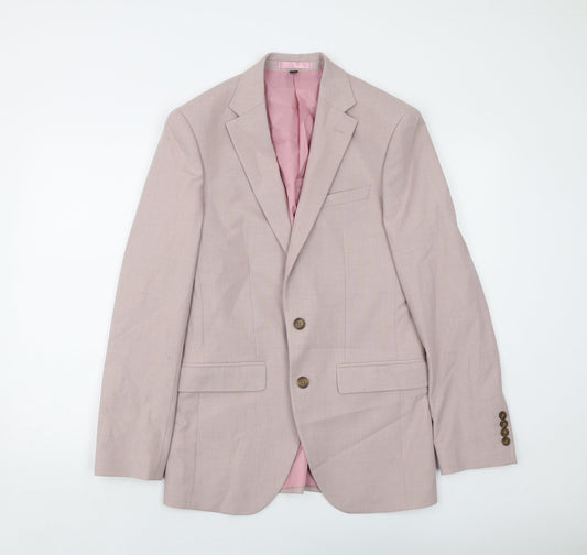 Mens UK Size 36 Marks and Spencer Regular Pink Suit Jacket