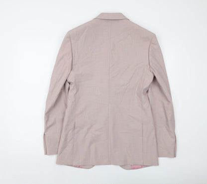 Mens UK Size 36 Marks and Spencer Regular Pink Suit Jacket