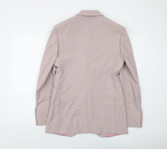 Mens UK Size 36 Marks and Spencer Regular Pink Suit Jacket