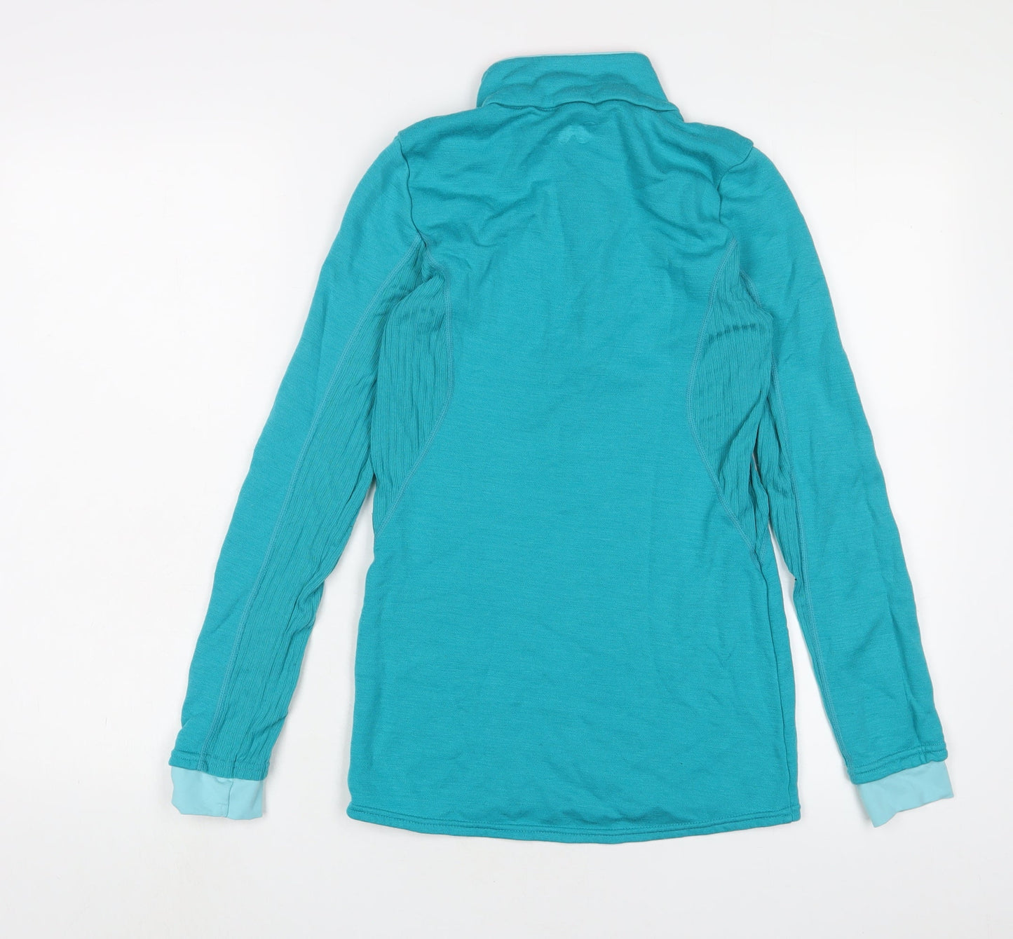 DECATHLON Womens Blue Polyester Pullover Sweatshirt Size S Zip