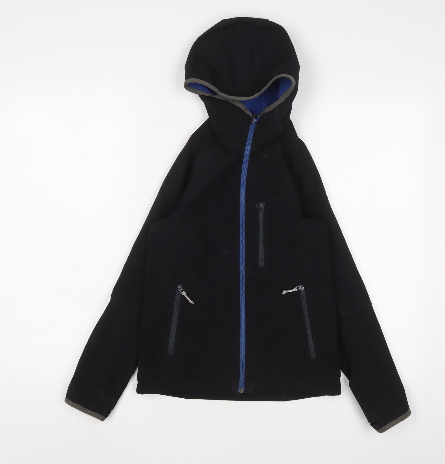 DECATHLON Boys Black Jacket Size 10 Years Zip