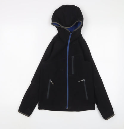 DECATHLON Boys Black Jacket Size 10 Years Zip