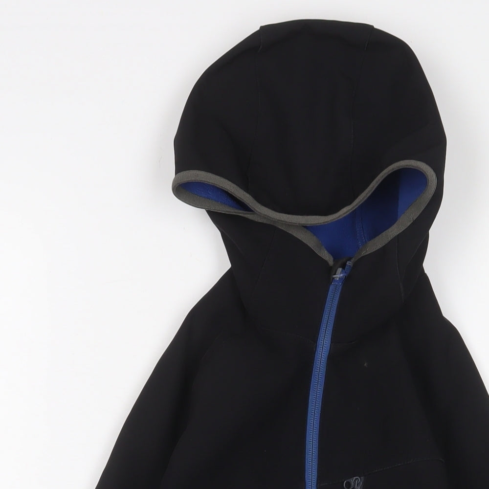 DECATHLON Boys Black Jacket Size 10 Years Zip