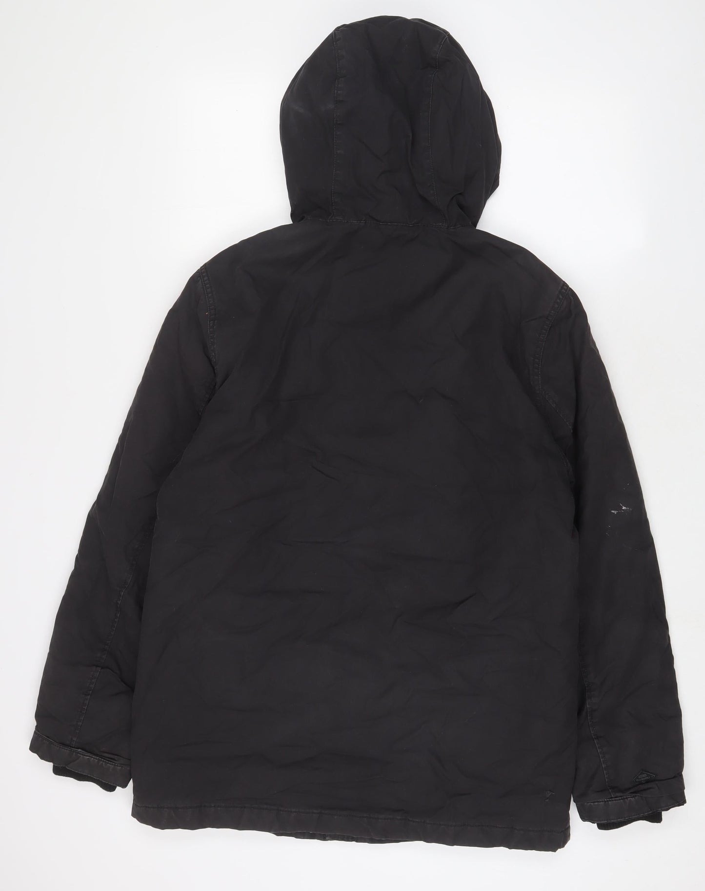 Mens UK Size M H&M Black Quilted Coat