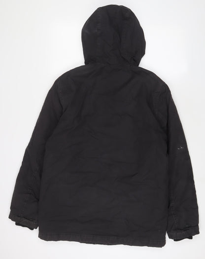 Mens UK Size M H&M Black Quilted Coat