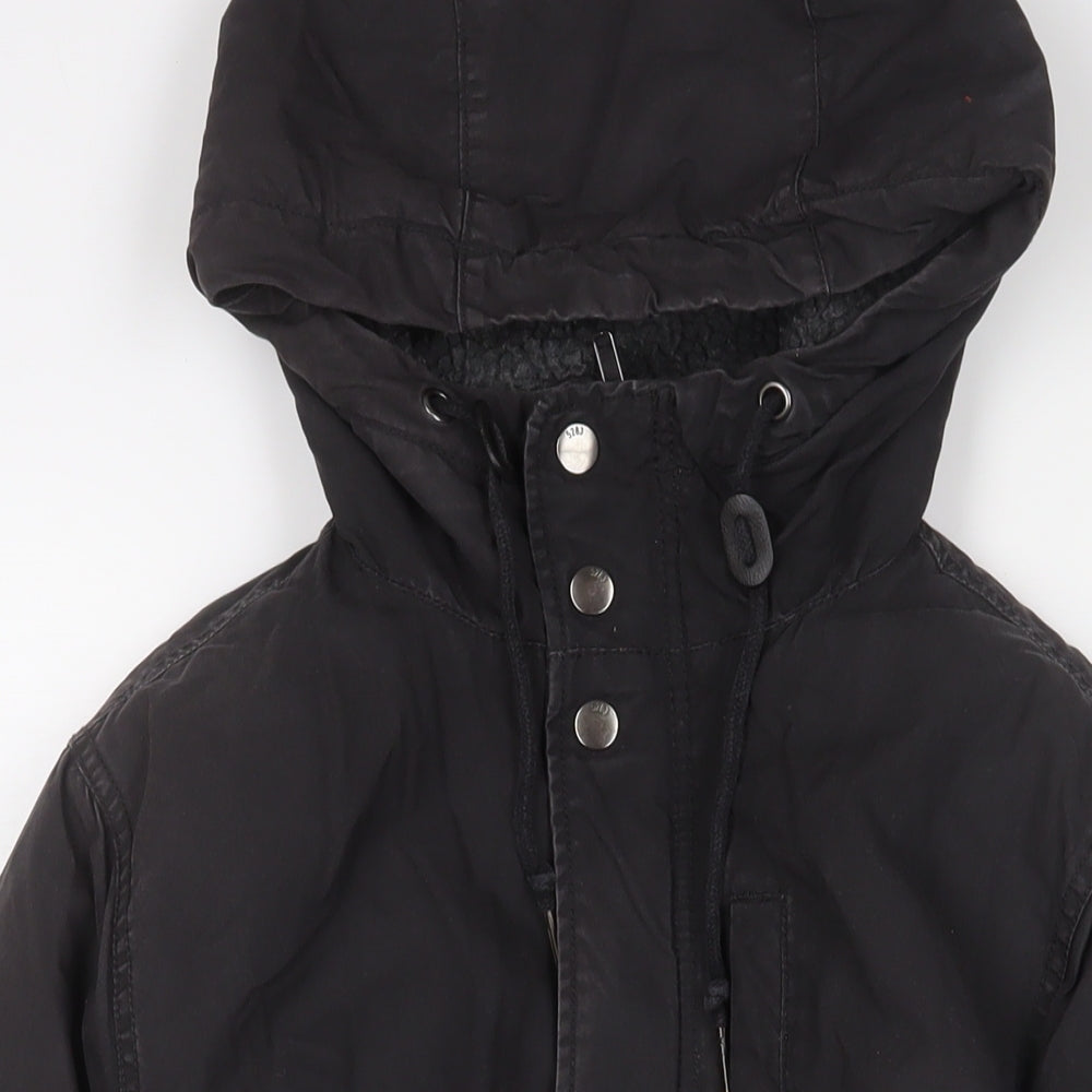 Mens UK Size M H&M Black Quilted Coat