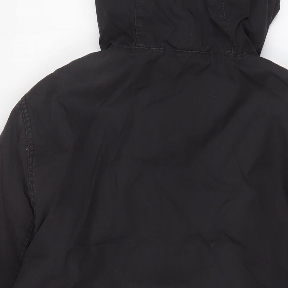 Mens UK Size M H&M Black Quilted Coat