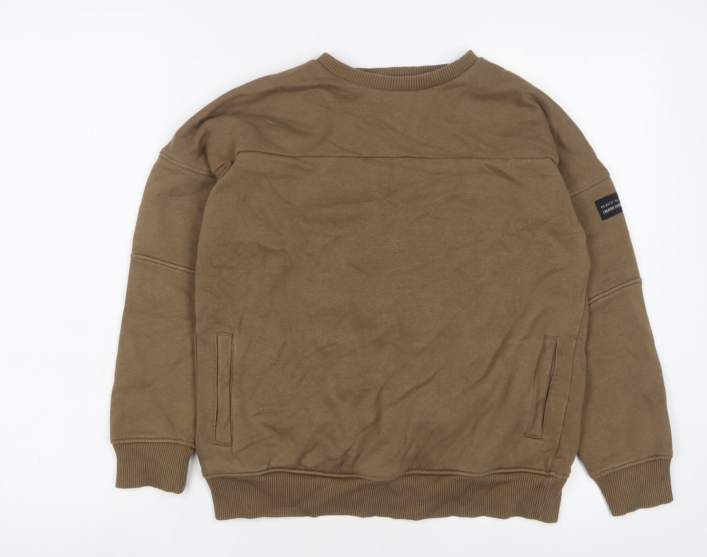 NEXT Boys Brown Cotton Pullover Sweatshirt Size 11 Years Pullover