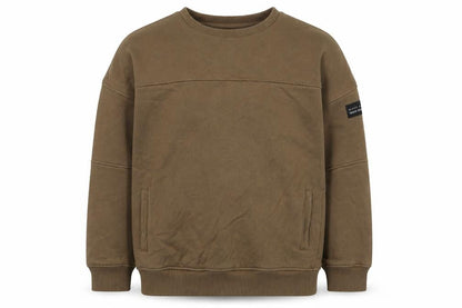 Next Boys Brown Cotton Pullover Sweatshirt Size 11 Years Pullover