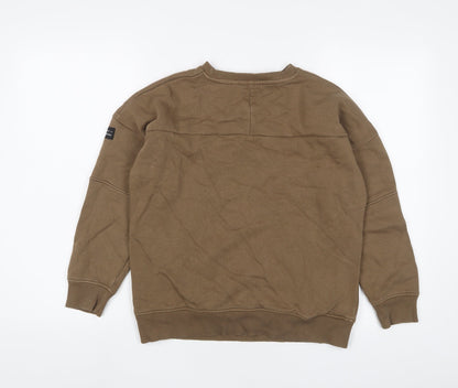 NEXT Boys Brown Cotton Pullover Sweatshirt Size 11 Years Pullover