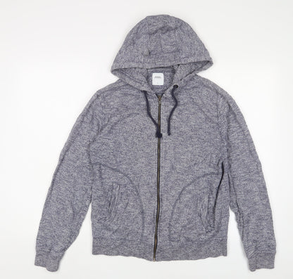 Mens UK Size S Burton Blue Full Zip Hoodie