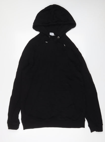Mens UK Size 2XL ASOS Black Pullover Hoodie
