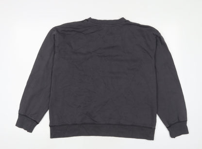 H&M Womens Grey Cotton Pullover Sweatshirt Size M Pullover - New York