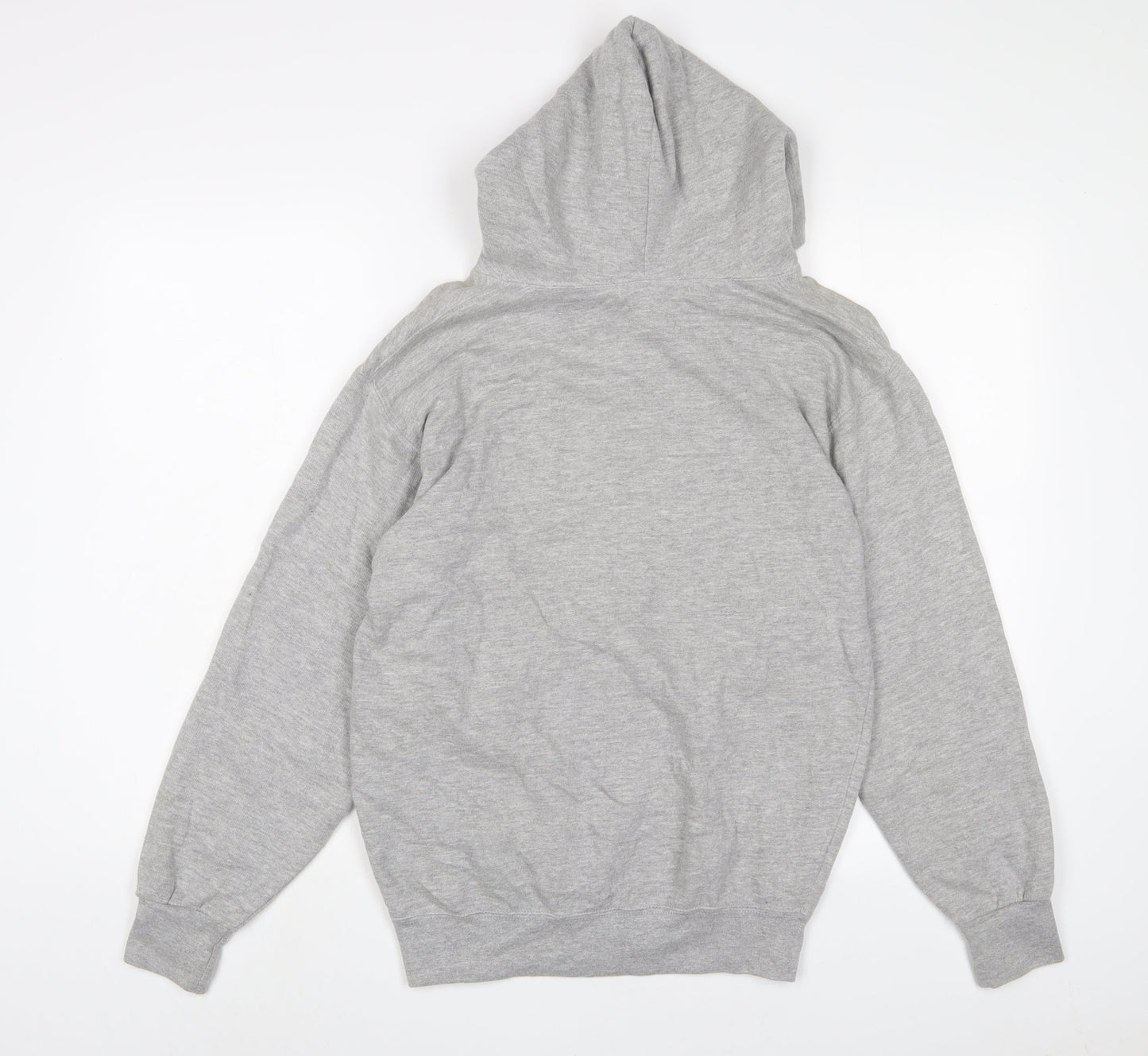 Jostens Mens Grey Cotton Pullover Hoodie Size S - Embroidered